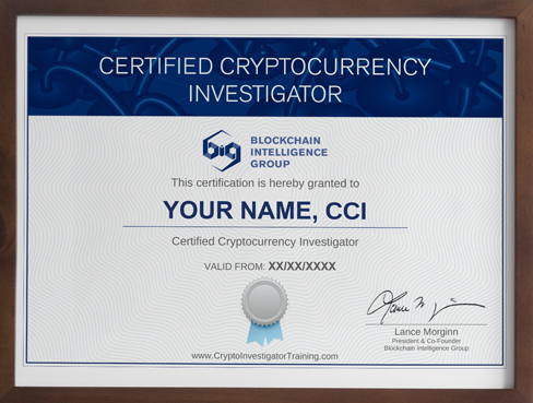 certified cryptocurrency investigator