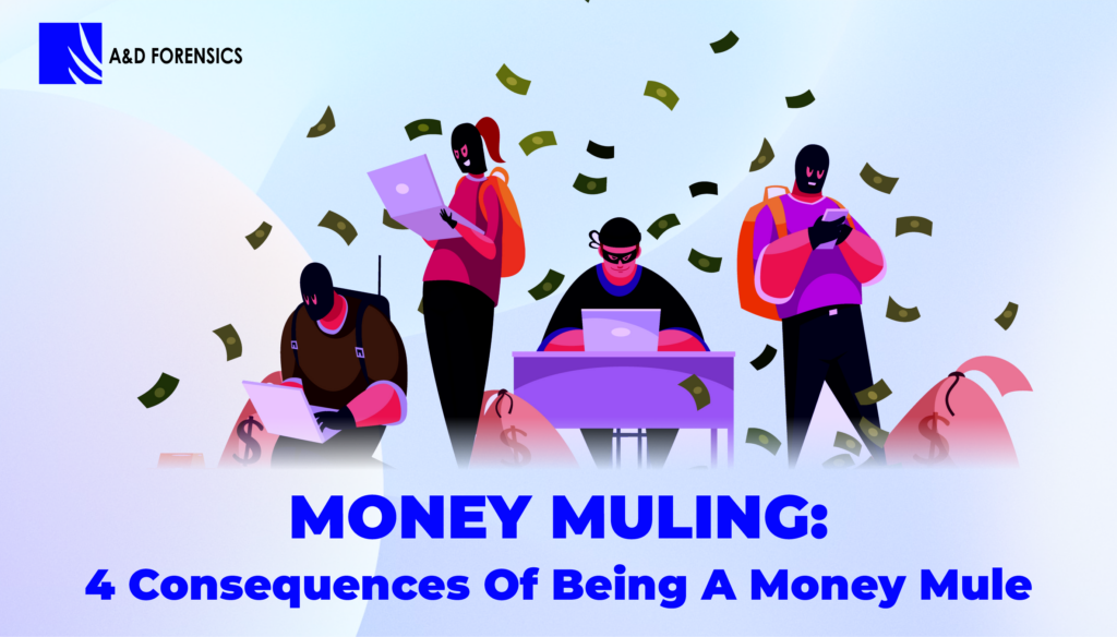Money Muling: 4 Consequences of Being a Money Mule by A&D Forensics
