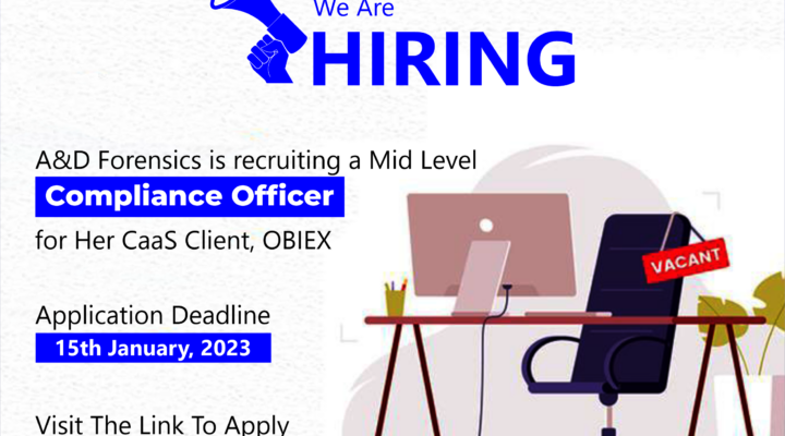 Apply to become a compliance officer at OBIEX
