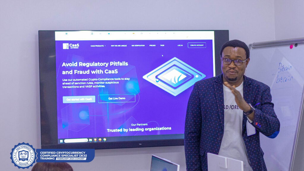 Adedeji Owonibi explaining how cryptocompliance tools can help Compliance Officers with their tasks.