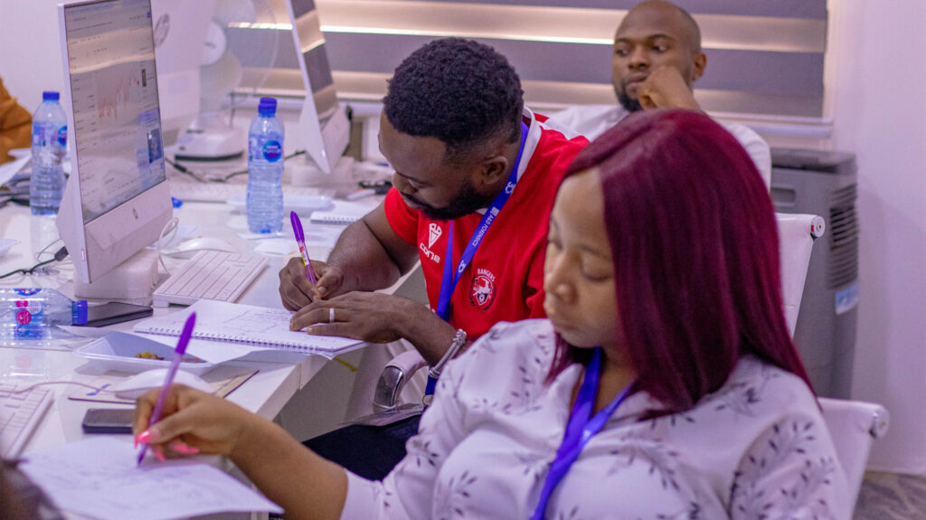 Sussan participating during the Crypto Compliance training in Nigeria alongside other participants