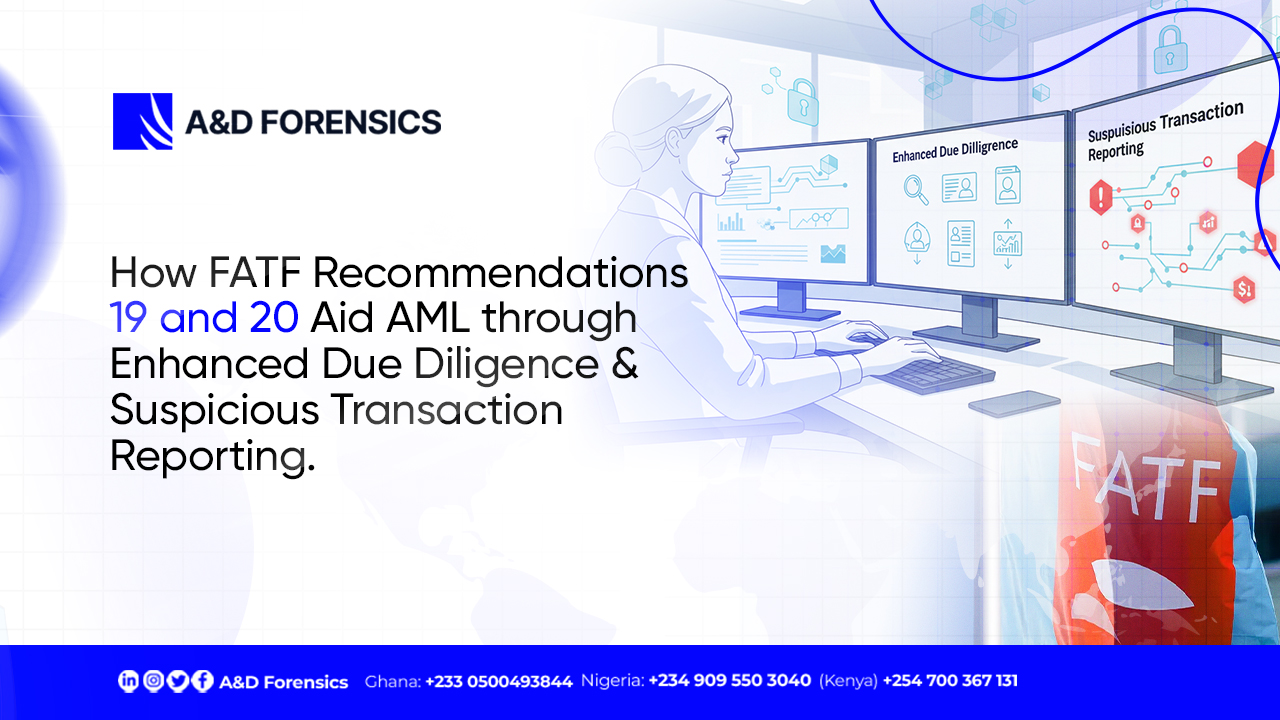 How FATF Recommendations 19 and 20 Aid AML through Enhanced Due Diligence and Suspicious Transaction Reporting.